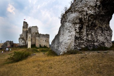 Ortaçağ surlarının kalesinin Mirow, Polonya