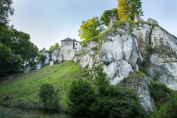 Ojcw Prdnik sel Vadisi üzerinden bir ortaçağ kale kalıntıları