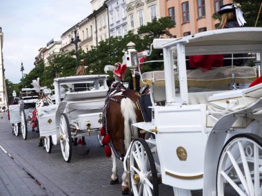Krakow kabin pazar meydanında