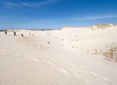 Hareket eden kum tepeleri ile Sowiski Ulusal Parkı Polonya kıyılarının orta kısmında yer almaktadır.,