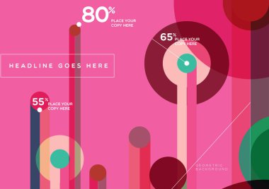 Soyut çember arkaplanı