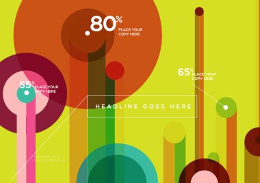 Soyut çember arkaplanı