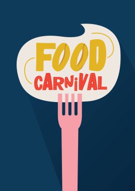 Gıda karnaval olay poster