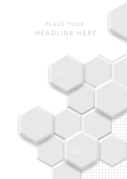 Hexagon layoutdesign — Stock vektor