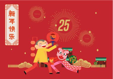 Parlak yeni yıl 2020 tebrik kartı, Fare yılı konsepti    