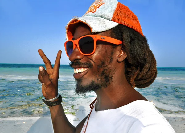 Afrika Reggae adam Jamaika stil Zanzibar içinde 