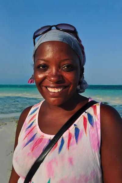 Portraint of an African Zanzibar Lady — Stock Photo, Image