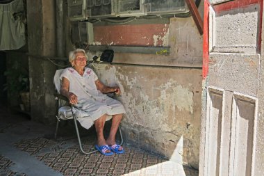 Havana'daki eski Kafkas Küba kadın