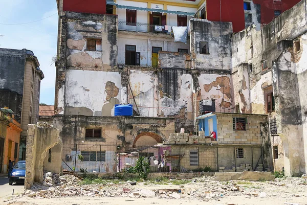 Бедная зона Гаваны, Куба — стоковое фото