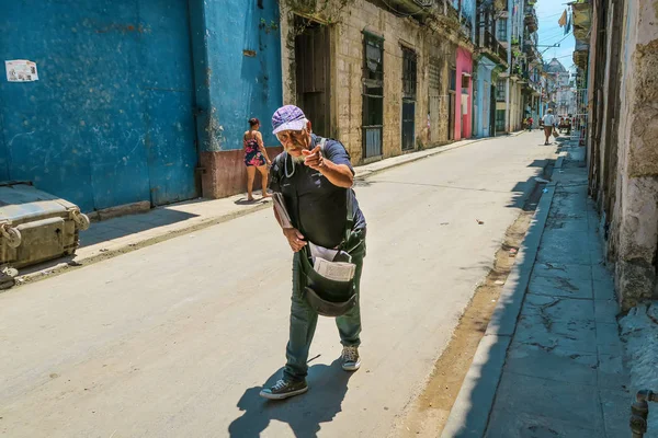 Старый житель Гаваны, Куба — стоковое фото