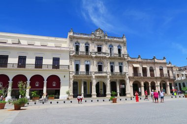 Havana'da bir güzel beyaz merkezi kare