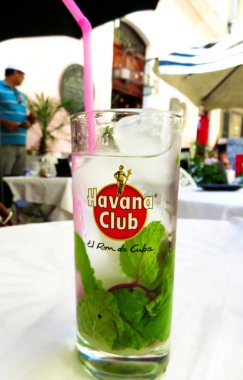 mohito içki Havana Club cam