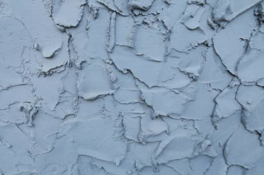 Grunge beyaz greish sıva duvar doku eleman mavi renk, büyük vuruş ile farklı yönlere kavisli