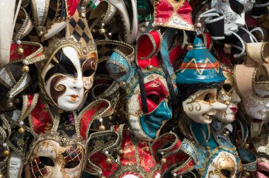 Venedik maskeli geleneksel karnaval
