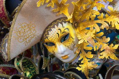 geleneksel karnaval maskesi Venedik