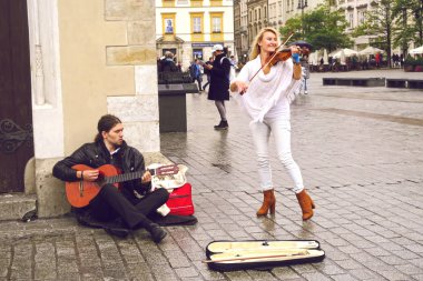 Krakow sokak müzisyenleri