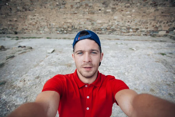 Yakışıklı olan dağlar, Rusya selfie Sudak yapma