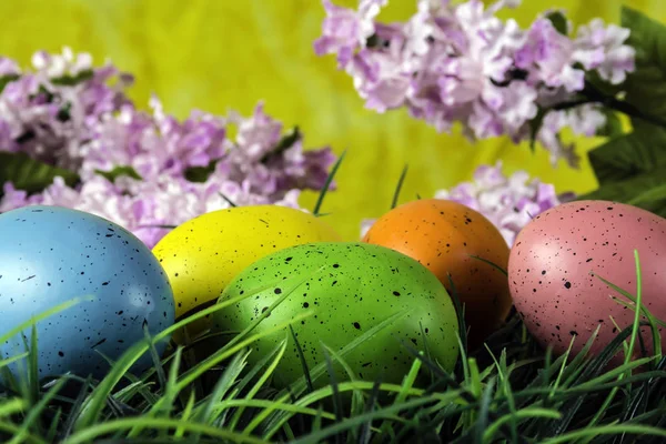 Χρωματιστά πασχαλινά αυγά — Φωτογραφία Αρχείου