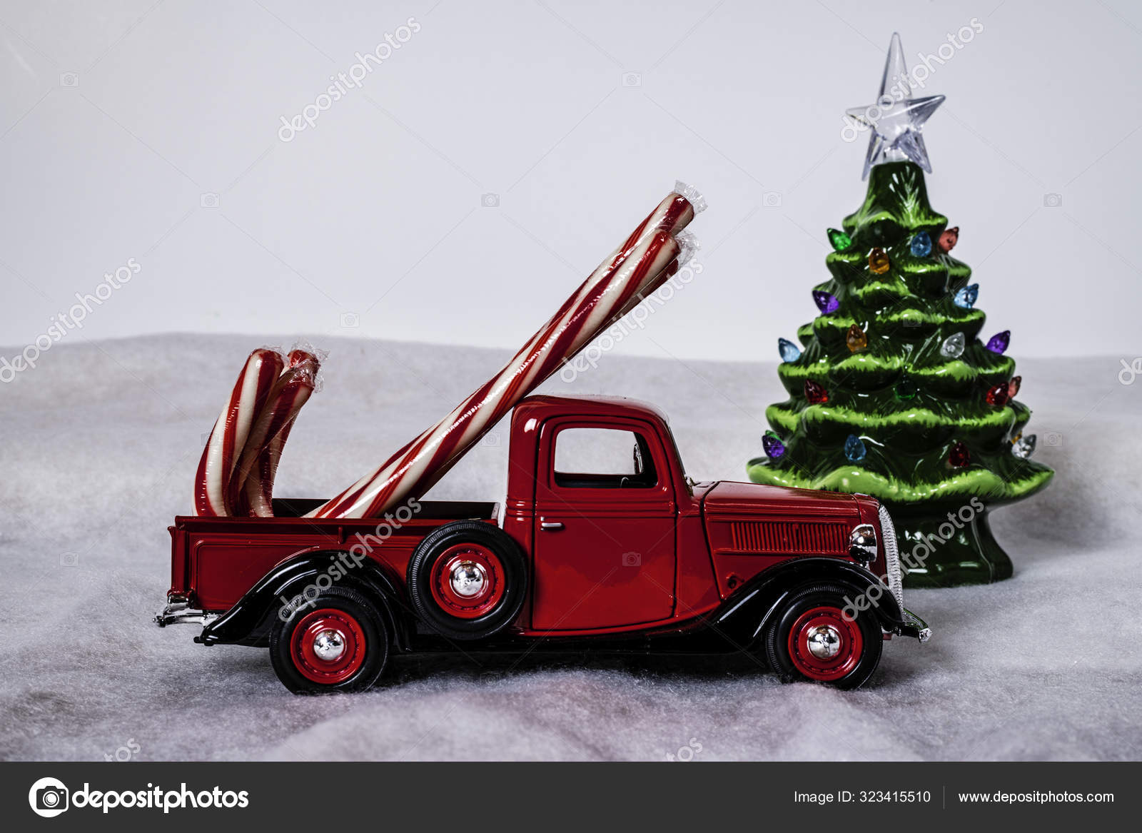 large red toy truck
