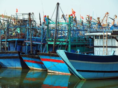 Da Nang balıkçı tekneleri