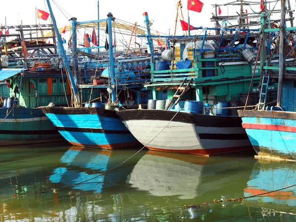 Fischerboote in da nang — Stockfoto