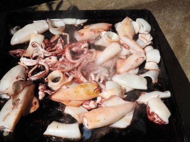 taze ızgara kalamar