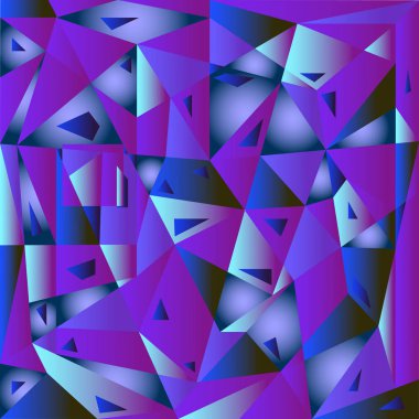 추상적인 기하학적 배경을 블루