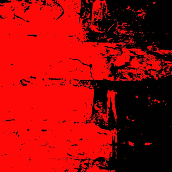 Fundo de grunge de um fragmento de uma parede de tijolo vermelho e preto — Fotografia de Stock