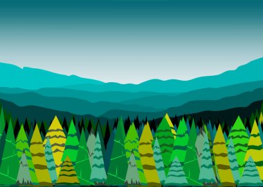 dağ orman manzarası