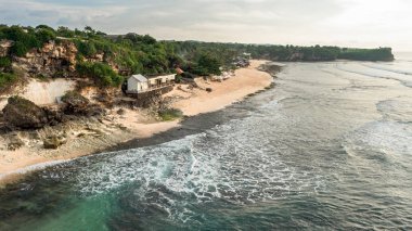 Balangan sahili. Yukarıdan görüntüleyin. Bali. Endonezya.
