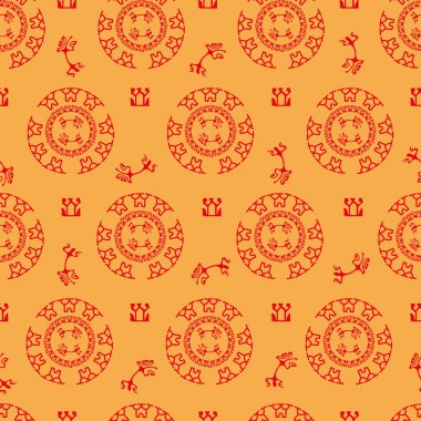 Dikişsiz desen Polinezya