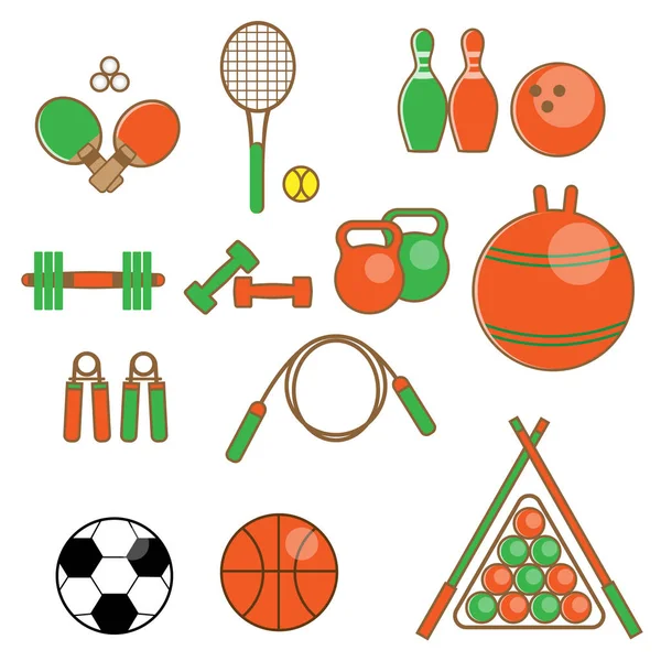 Conjunto de iconos deportivos — Vector de stock