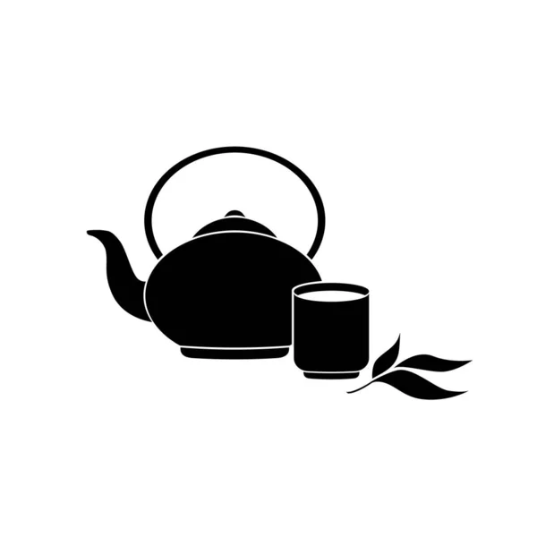 Tee Brauen Solide Schwarze Symbol Folge Vektor Illustration Design Element — Stockvektor