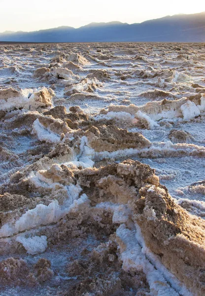 Dry cracked earth in Salt Flats, Death Valley