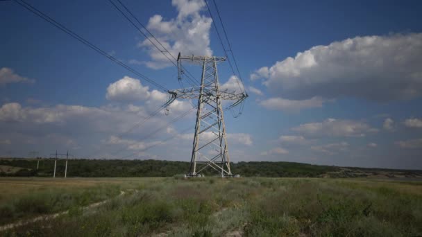 Electrical power lines — Stock Video