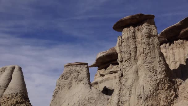 ニューメキシコ州のアッシュスレープ ウォッシュ ワイルダネス スタディ エリアでの岩の形成 — ストック動画