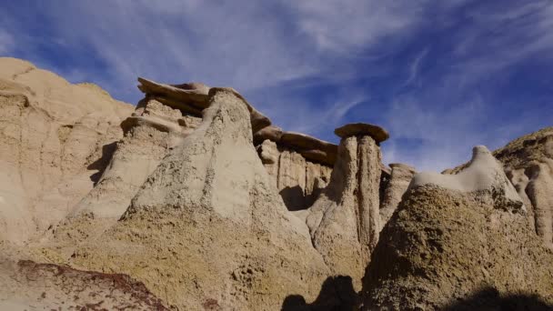 Rock Formations Shi Sle Pah Wash Wilderness Study Area New — Stock Video
