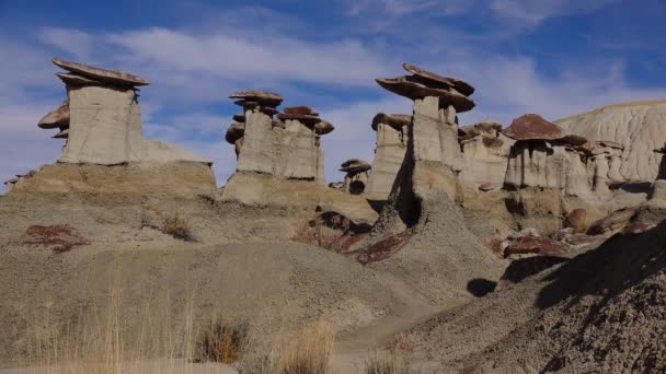 Rock Formations Shi Sle Pah Wash Wilderness Study Area New — стокове відео