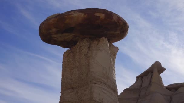 ニューメキシコ州のアッシュスレープ ウォッシュ ワイルダネス スタディ エリアでの岩の形成 — ストック動画