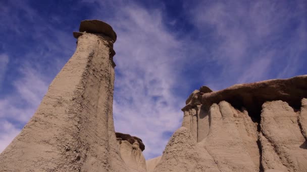 Formações Rochosas Shi Sle Pah Wash Wilderness Study Area Novo — Vídeo de Stock