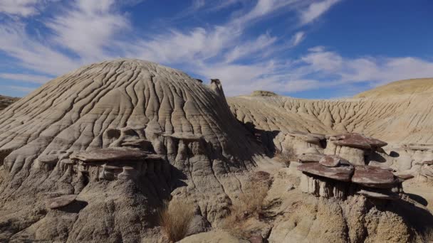 Konstiga Sandstensformationer Skapade Erosion Vid Shi Sle Pah Wilderness Study — Stockvideo