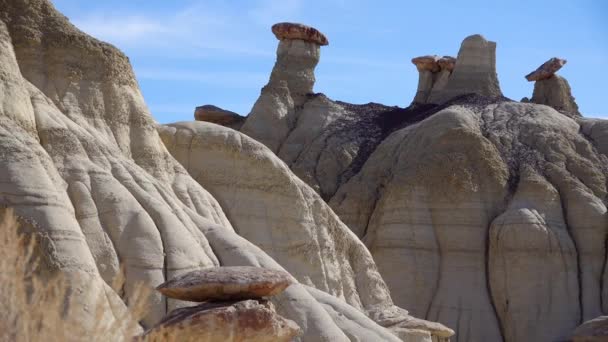 Rock Formations Shi Sle Pah Wash Wilderness Study Area New — стокове відео