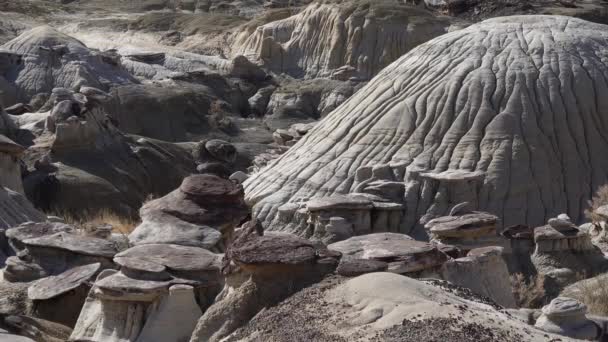 Konstiga Sandstensformationer Skapade Erosion Vid Shi Sle Pah Wilderness Study — Stockvideo