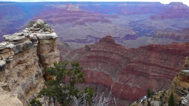 Nehir Vadisi Kızıl Kayaların Panoramik Manzarası Arizona Abd Deki Colorado — Stok video