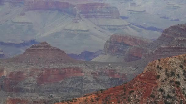 Panoramatický Výhled Údolí Řeky Červené Skály Grand Canyon National Park — Stock video