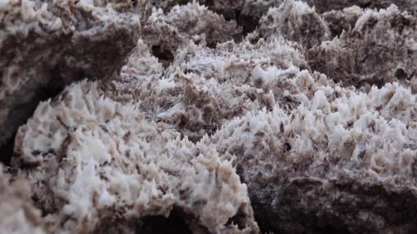 Vista Das Bacias Salinas Parque Nacional Vale Morte Vale Morte — Vídeo de Stock