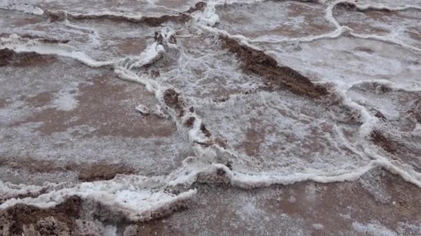 Vista Los Salares Las Cuencas Parque Nacional Del Valle Muerte — Vídeos de Stock