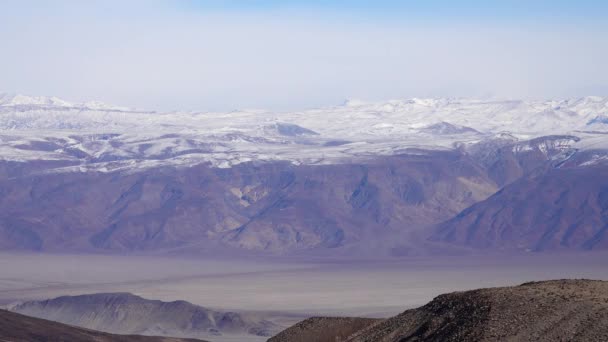 Sierra Nevada Βουνά Στο Χιόνι Στο Εθνικό Πάρκο Κοιλάδα Του — Αρχείο Βίντεο