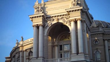 Ukrayna, ODESSA - 03 Ocak 2019: Odessa Ulusal Opera ve Bale Akademik Tiyatrosu, Odessa Operası ve Bale Tiyatrosu 
