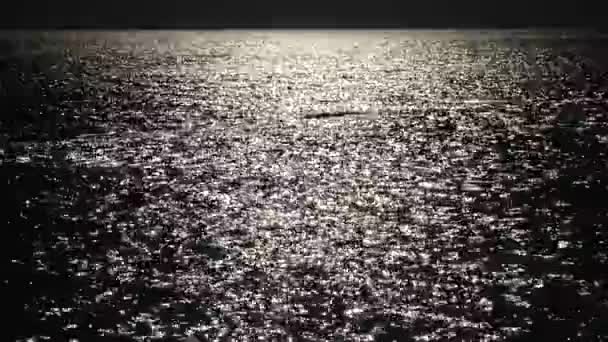 Blask Słońca Wodzie Plamy Słoneczne Morzu Czarnym Odessa Ukraina — Wideo stockowe